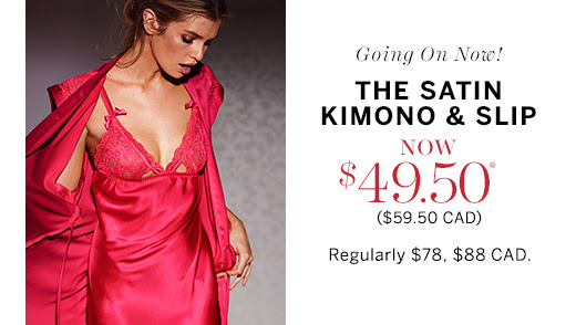 The Satin Kimono & Slip - Now $49.50*