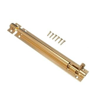 loqueteau porte coulissante serrure en laiton 150mm 6 pouces avec des vis (pack de 50)