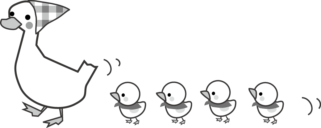 アヒル あひる イラスト 無料イラスト