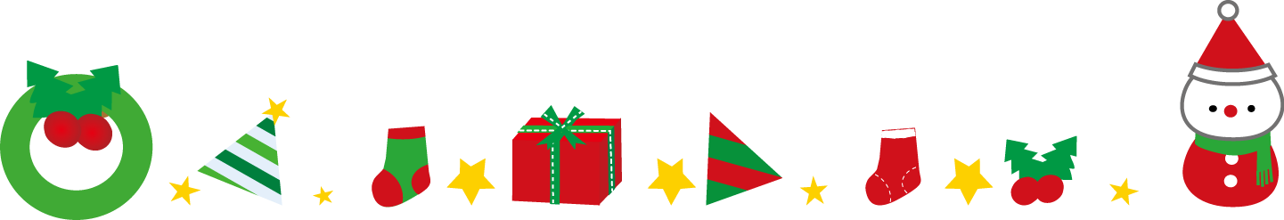 飾り枠 ライン 無料イラスト素材 クリスマス