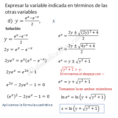 Despejar La Variable Indicada En Una Formula Distintas Ecuaciones