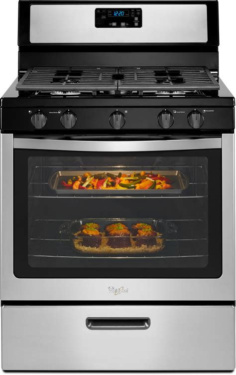 It's also super fast — you can. Whirlpool WFG505M0BS 30 Inch Freestanding Gas Range with 5