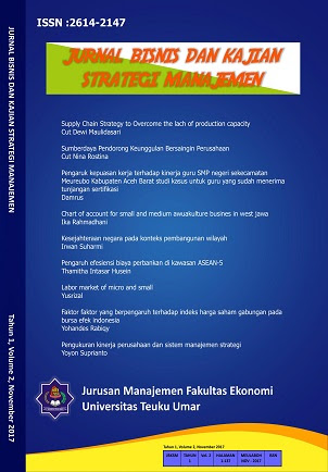 Jurnal Bisnis Dan Kajian Strategi Manajemen