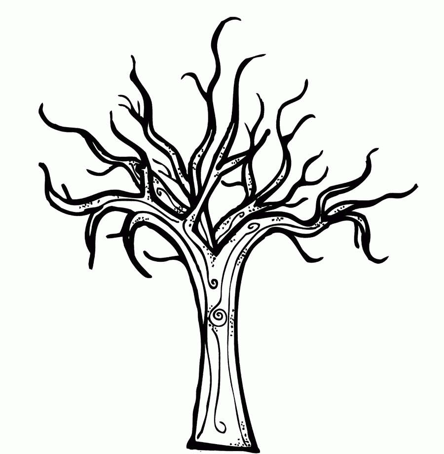 Download Tree With No Leaves Coloring Page - Coloring Home