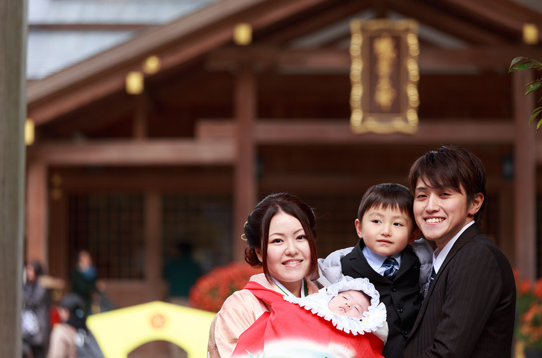 春日大社へお宮参りの出張撮影