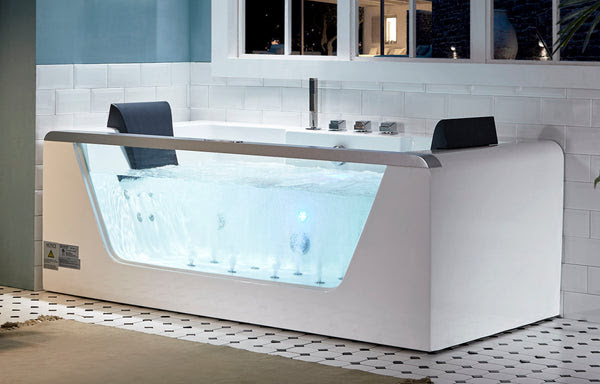 Eago AM196ETL 71 in. Acrylic Flatbottom Whirlpool Bathtub ...