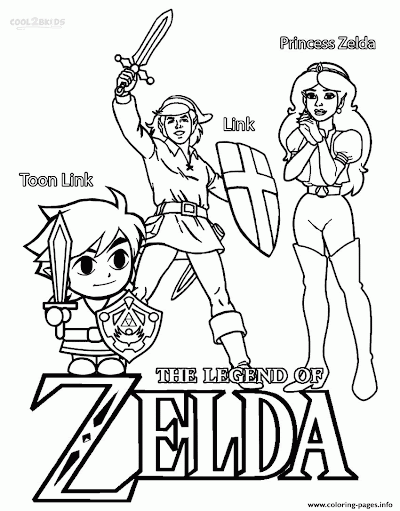 Breath Of The Wild Coloring Pages
