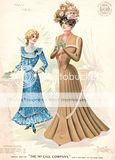 Fashion Plates from the McCall Company - 1901 - Afternoon Toilettes and Street Costumes