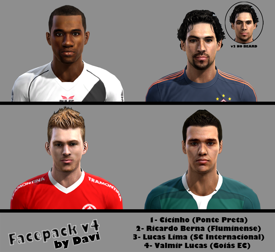 MINI FACEPACK BRASILEIRO - PES 2013