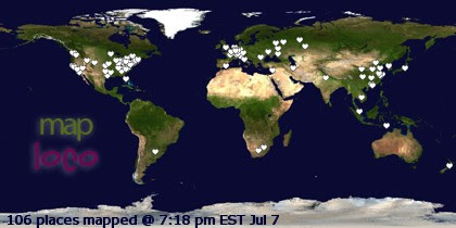 Profile Visitor Map - Click to view visits