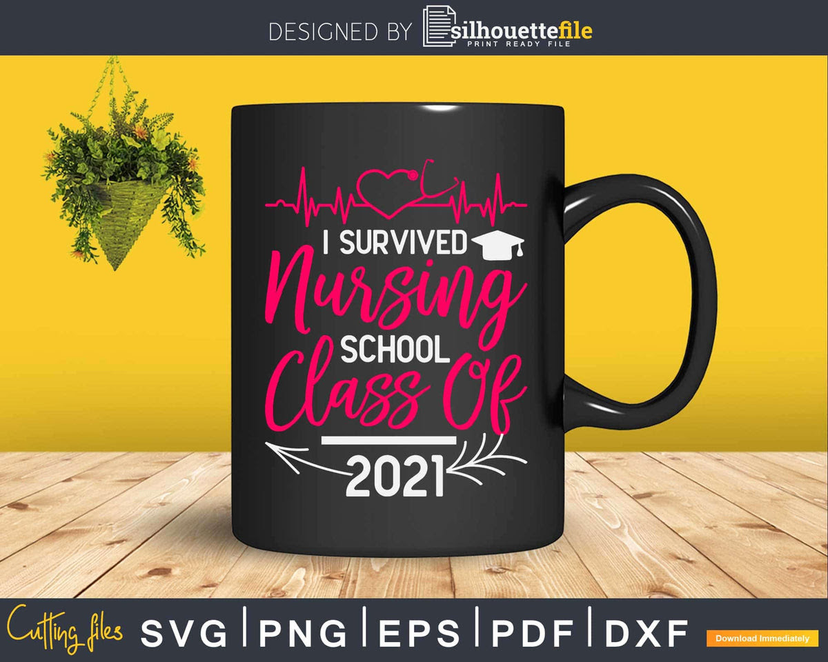 Download New Nurse Grad Class Of 2021 Cool Nursing Graduate Svg Silhouettefile