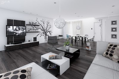 Modern Black And White House Interior Design