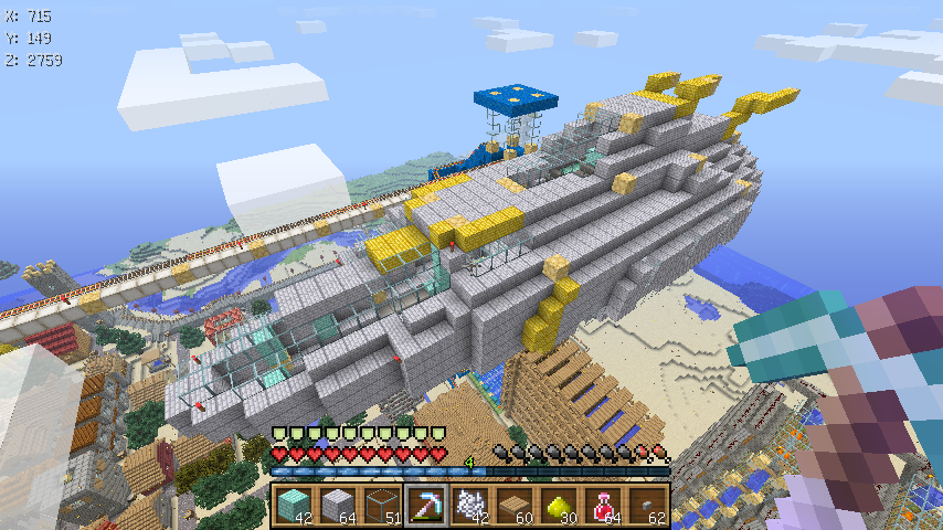 Minecraft 宇宙船完成 W ふぅ めんどくせ 楽天ブログ