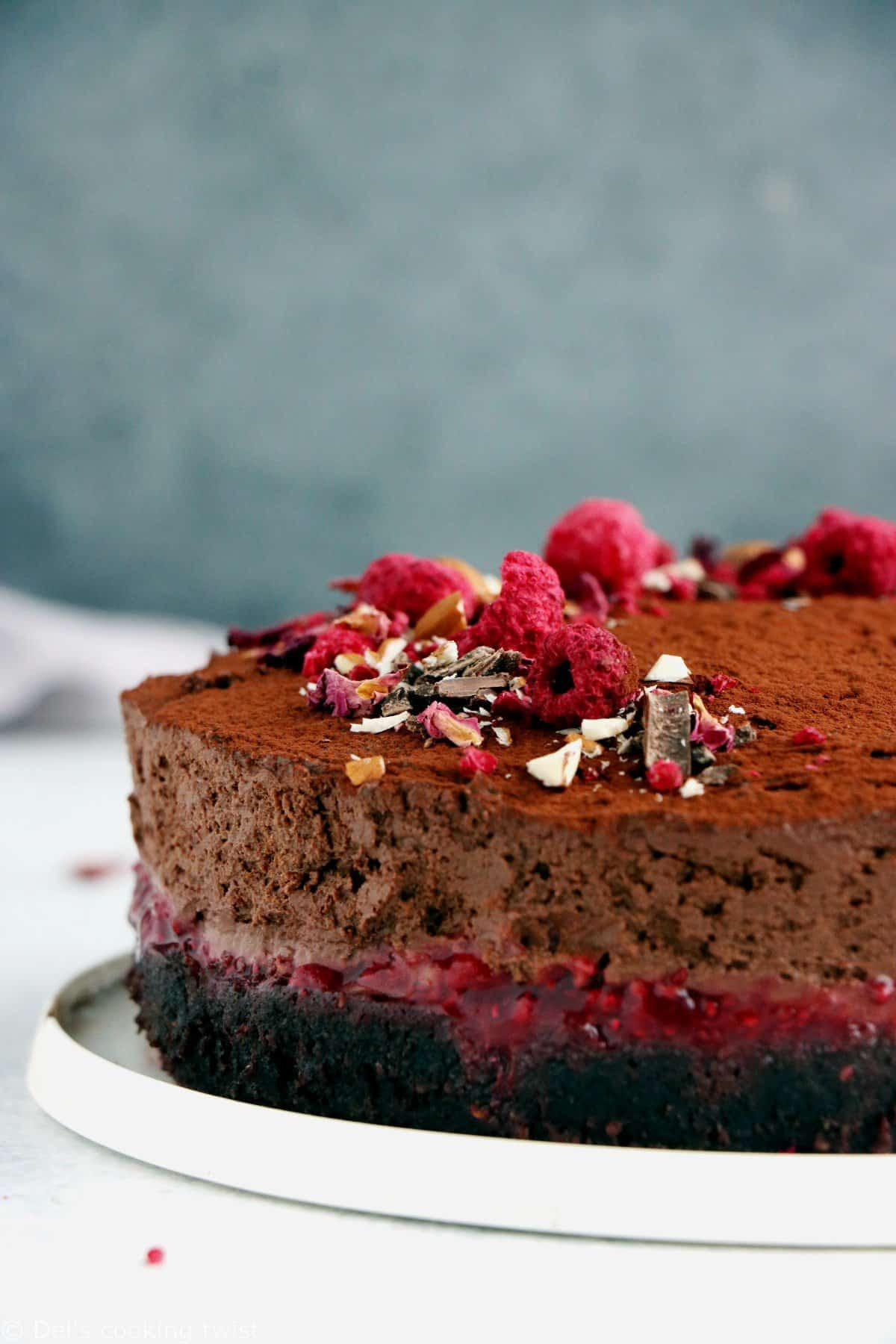 Gateau Mousse Au Chocolat Et Framboises Del S Cooking Twist