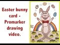Easter bunny card - Promarker drawing video