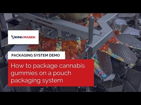 How to package cannabis gummies on an automated pouch packaging system