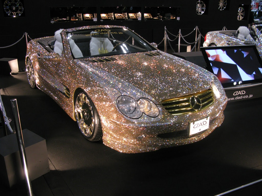 Diamond Mercedes In Dubai | Mercedes Car With Diamond Studs