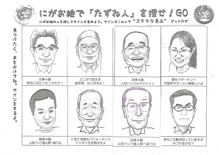広島人その１ 山口のりゆき 似顔絵そして雑念