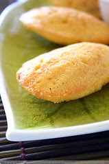 Cornmeal and Shallot Madeleines with Crème Fraîche