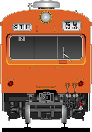 電車正面イラスト