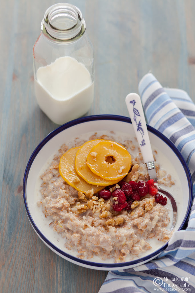 Porridge with Caramelized Quince Cranberries-0018