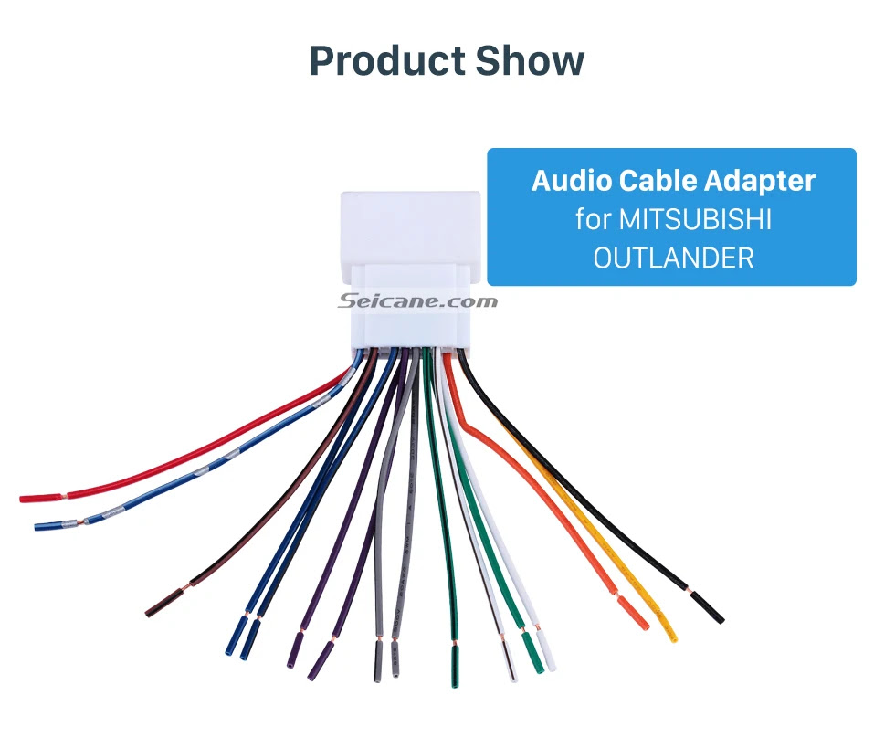 Seicane Car Stereo Wiring Harness Plug Adapter Audio Cable ...