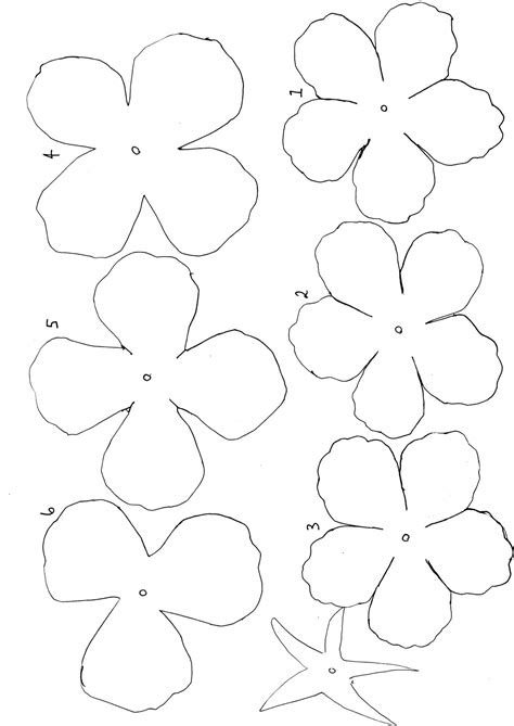  free printable paper flower petal large paper flowers giant paper