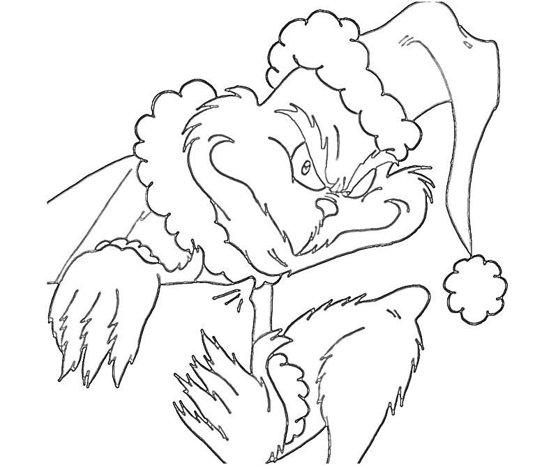 printable christmas coloring pages grinch - Clip Art Library