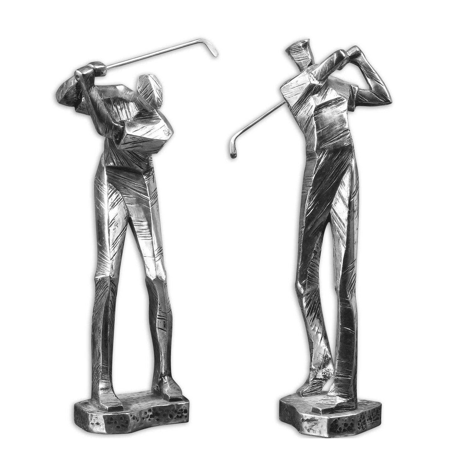 Practice Shot Golfers Statues, Set of 2, Uttermost, U19675