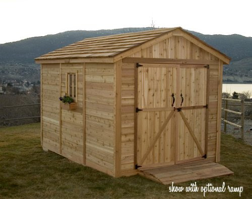 SpaceMaker Wood Storage Shed | outdoor living info