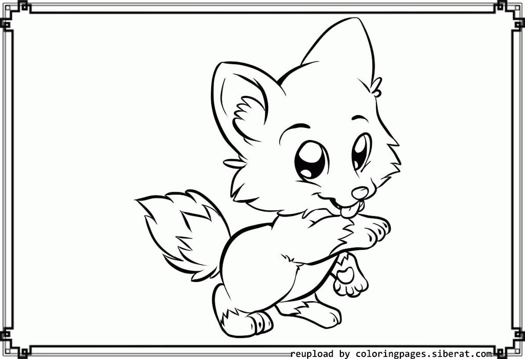 Baby Puppy And Kitten Coloring Pages - Coloring Home