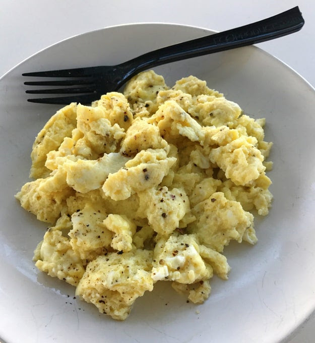 Make scrambled eggs in the microwave in two minutes flat.