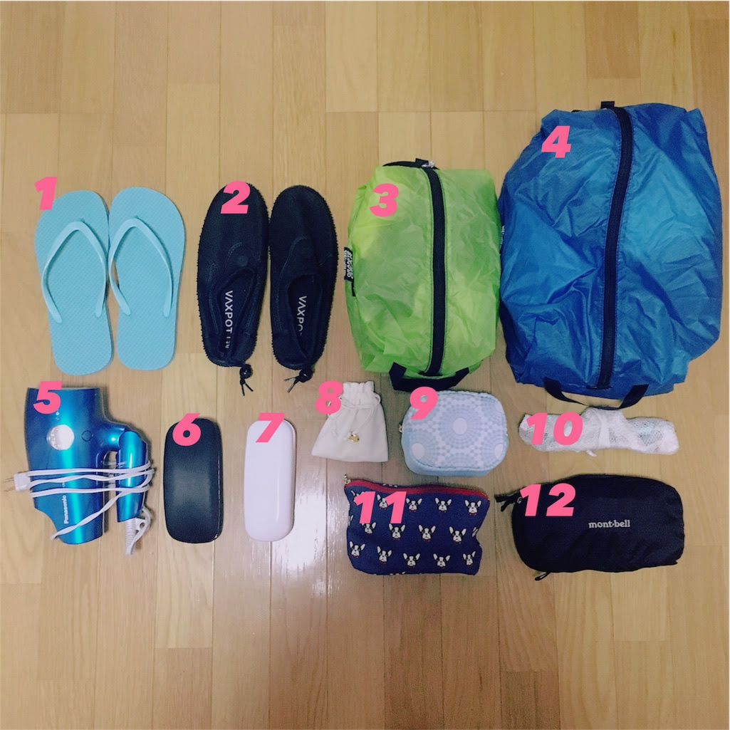 持ち物 沖縄4泊5日旅行 バックパックの中身を公開 よりどりみどり