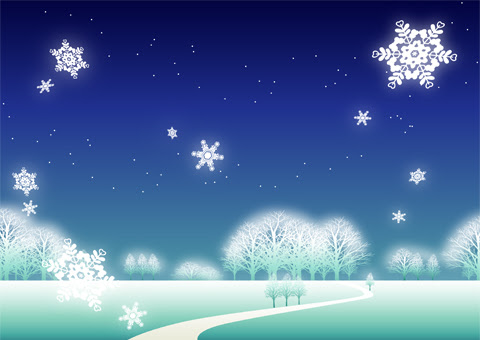雪の降る夜 イラスト 彩box Com