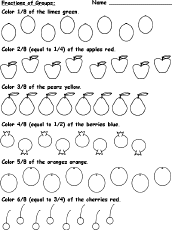 Fruits and Vegetables: Math Worksheets - EnchantedLearning.com