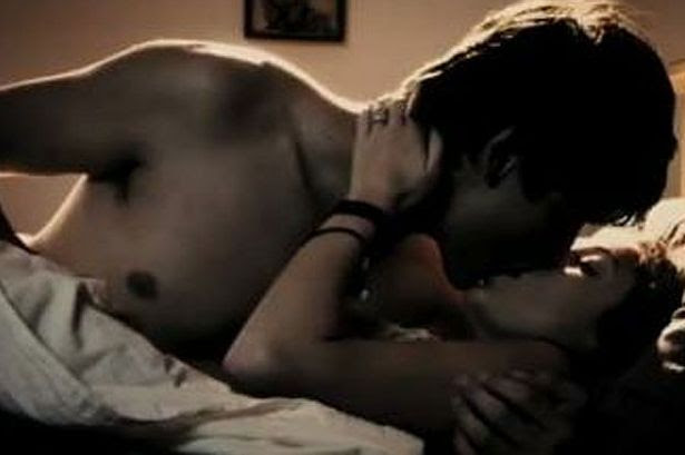 Steamy: Miley Cyrus in LOL with Douglas Booth