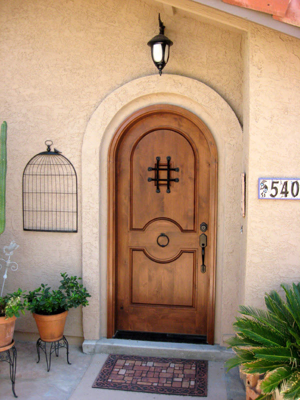 Rustic Round Top Doors - Rustic Arch Top Entry Doors