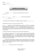 Exemple attestation de travail pdf
