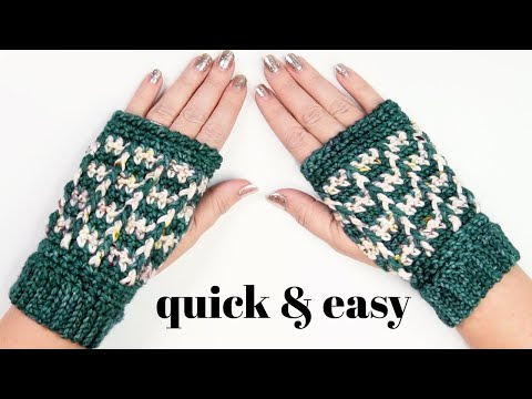 Crochet Wrist Warmers | FAST and EASY suitable for beginners