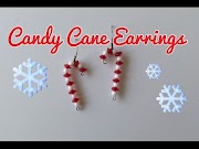Hangat Beaded Candy Cane Earrings DIY Tutorial, terupdate!