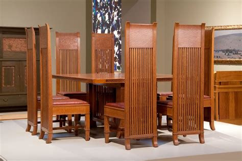 frank lloyd wright   husser house dining suite