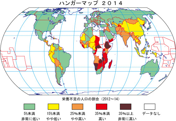 面積の正しい地図