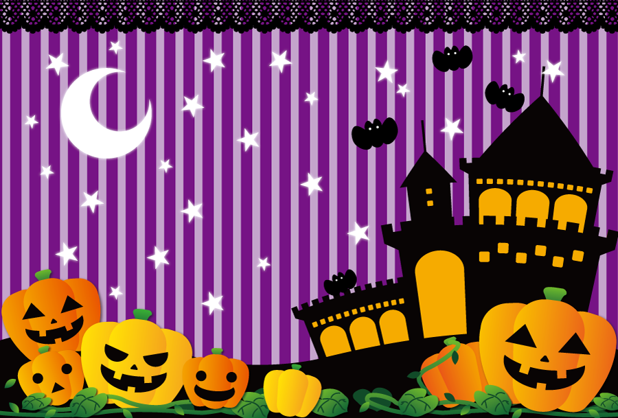 フリーイラスト ジャックランタンとハロウィンの背景でアハ体験 Gahag 著作権フリー写真 イラスト素材集