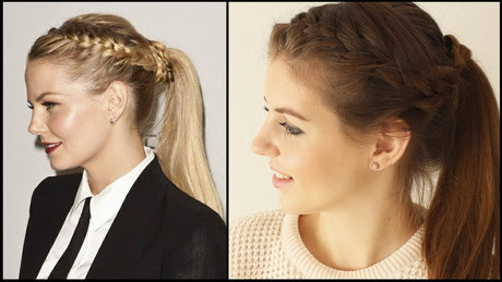 Konfirmationsfrisuren geflochten