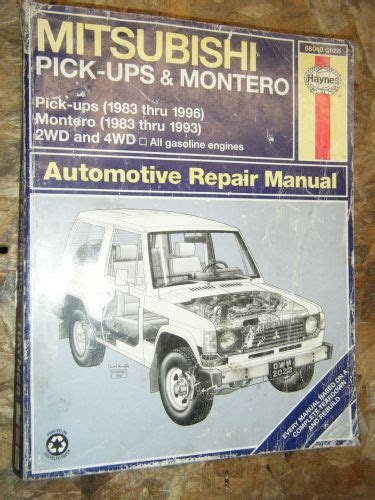 eBook Mitsubishi Montero 1983 Workshop Repair Service Manual