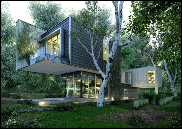 Really Amazing Renderings of Beautiful Houses 2010