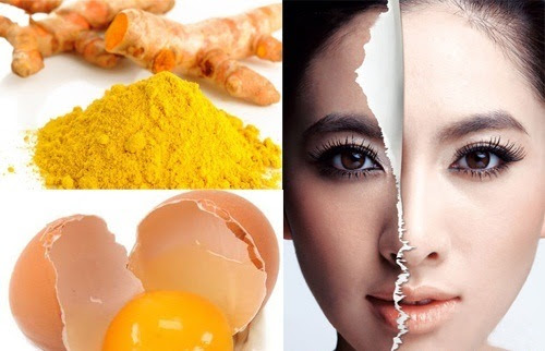 Mặt nạ từ lòng trắng trứng và nghệ không chỉ giúp da trắng sáng nhanh chóng mà còn làm se khít lỗ chân lông hiệu quả.