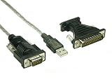netSells® * Konverter * USB 'A' Stecker / 9-pol. D-Sub Stecker * inkl. USB Verlängerung * 0,8 m