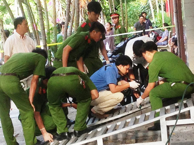 Nghi nổ mìn trước cửa doanh nghiệp, chủ bị thương nặng - 1