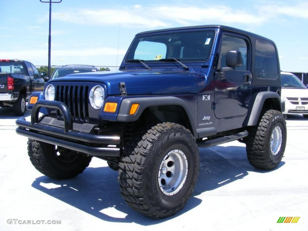 2004 Patriot Blue Pearl Jeep Wrangler X 4x4 #31257116 | GTCarLot.com - Car Color Galleries